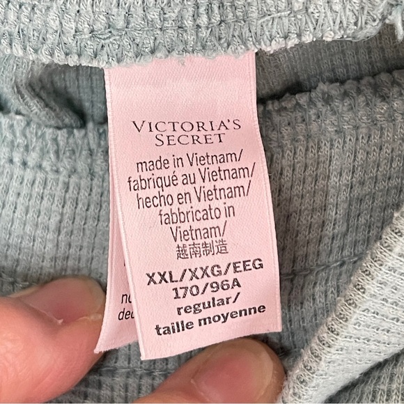 VICTORIA’S SECRET Waffle Knit Jogger Style Lounge Pant with Pockets, XXL - Picture 8 of 10